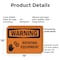 Signmission Rotating Equipment OSHA Warning Sign, Plastic, 14in W x 10in L, 2PK OS-2PACK-WS-P-1014-L-12828 - alternate 4